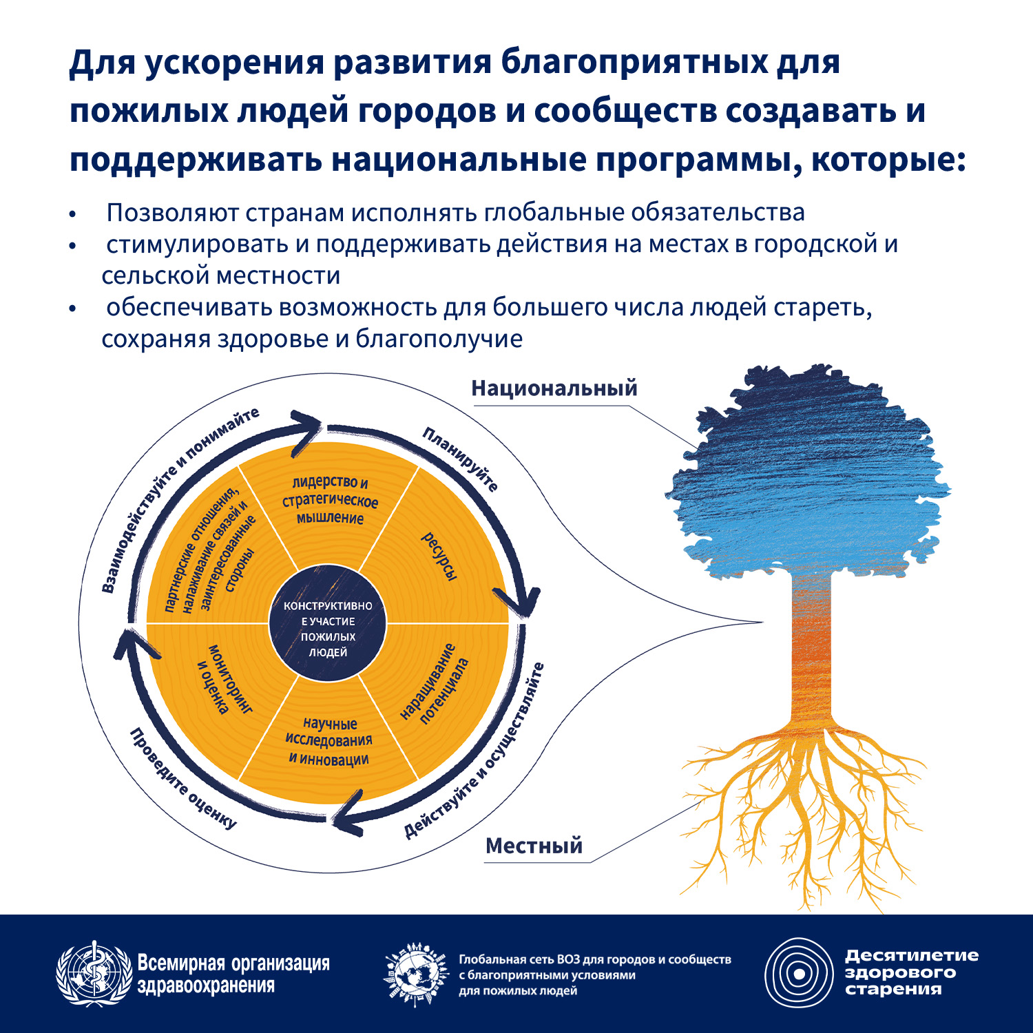 Infographic on how national programmes accelerate the development of age-friendly cities and communities Infographic on how national programmes accelerate the development of age-friendly cities and communities