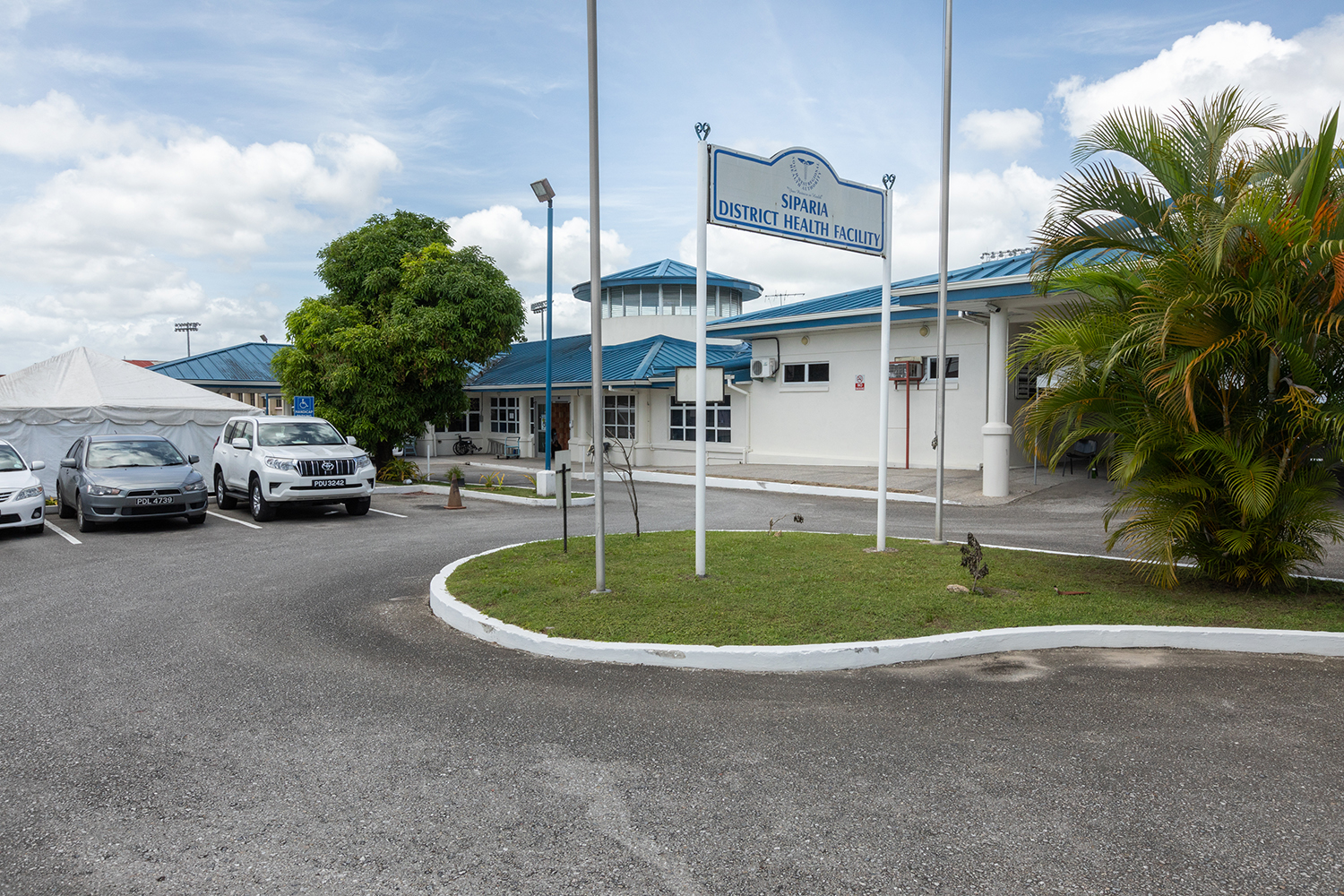 The exterior of the Siparia District Health Facility in Trinidad and Tobago.