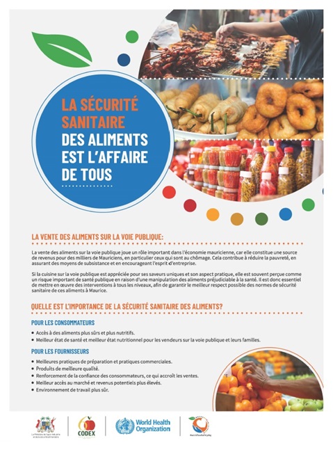 Maurice: La sécurité sanitaire des aliments est 'laffaire de tous - la vente des aliments sur la voie publique