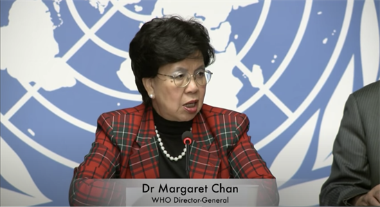 WHO DG Margaret Chan opening speech picture