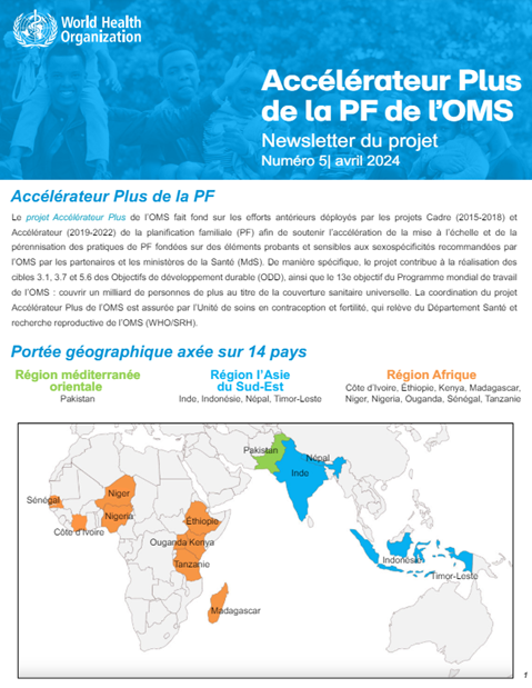 Accélérateur Plus de la PF de l’OMS - Newsletter du projet - Numéro 5