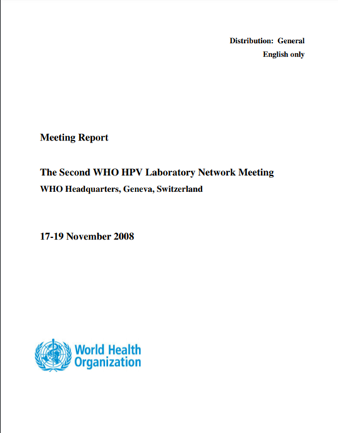 The Second WHO HPV Laboratory Network Meeting