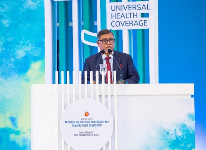 Honorable Minister, Ministry of Health and Family welfare delivered his speech.