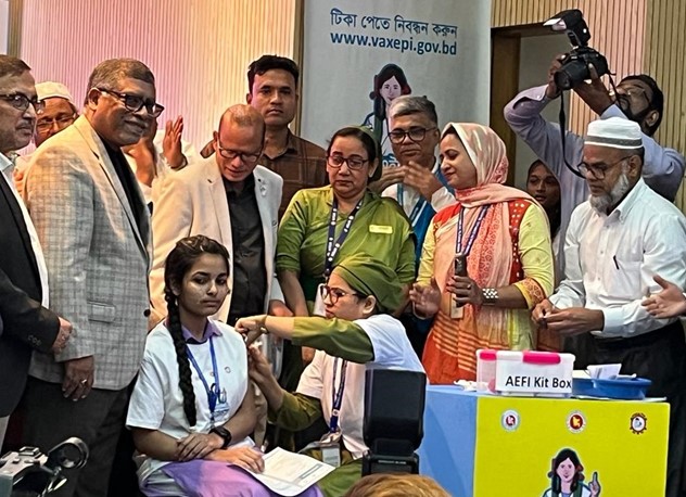 Human Papillomavirus (HPV) Vaccination Launching in Bangladesh