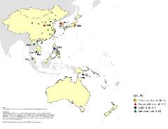 Japanese Encephalitis laboratory network map